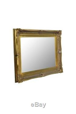 Large Wall Mirror 4Ft X 3Ft 119 X 88cm Frame Gilt Gold Shabby Chic Ornate