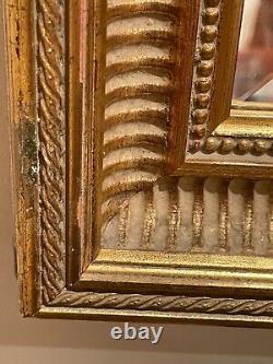 Large Wall Mirror Gold Framed Antique Vintage Length 112cm X 86cm