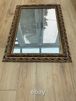 Large Wall Mirror Golden Bevelled Rococo Baroque Style