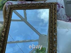 Large Wall Mirror Golden Bevelled Rococo Baroque Style