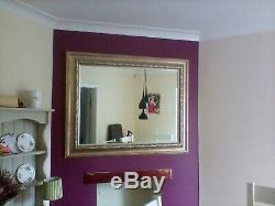 Large Wall Mirror with Gold Gilt Frame From John Lewis. 100cm x 125cm