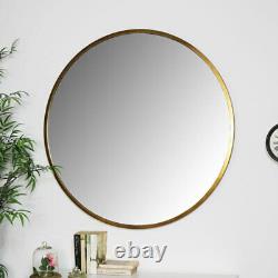 Large gold wall mirror metal frame living room hallway modern home decor display
