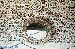 Large mirror circle Mirror Moroccan vintage mirror wall decor Metal Mirror brass