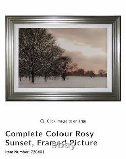 Large wall picture. Beautiful light golden colour frame! Collection only