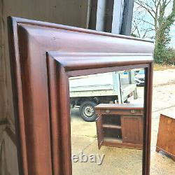 Large, wood framed, full length, floor, mirror, freestanding, wall, thick frame, beveled