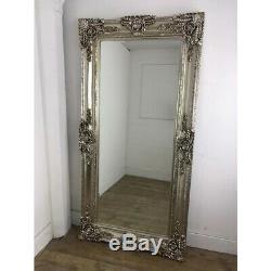 Leaner Mirror Carved 200 x 100 CM Ornate Frame Wall Gold RRP £220