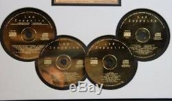 Led Zeppelin 24kt Gold Plated Professionlly Framed Wall CD Set