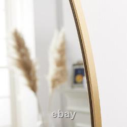 Liberty Arched Metal Framed Gold Mirror H 170cm x W 80cm