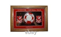 Liverpool Vintage Football Club Anfield Wall Plaque Sign Mirror Frame Red Gold