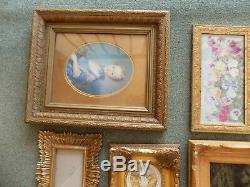 Lot of 14 Vintage Gold Gilt Very Ornate Picture Frames Feature Wall