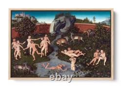 Lucas Cranach the Elder The Golden Age CANVAS FLOATER FRAME Wall Art Print