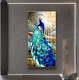 Luxury Royal Crowned Majestic Peacock Wall Art Frame Aluminium Framed With