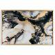 Marble Effect Black And Gold Glass Image In Gold Frame Frame Wall Art
