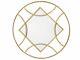 Minimalist Glam Gold Metal Round Frame Wall Mounted Mirror Square Tanna