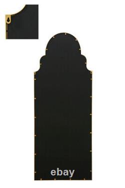 MirrorOutlet Gold Frame Arched Leaner Wall Garden Mirror 71 X 28 180x70cm
