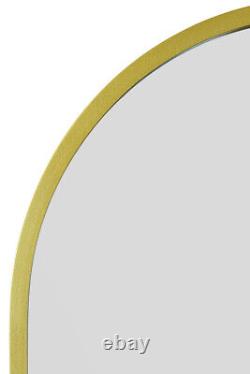 MirrorOutlet Large Gold Framed Arched Garden Wall Mirror 55x27.5 140x70cm