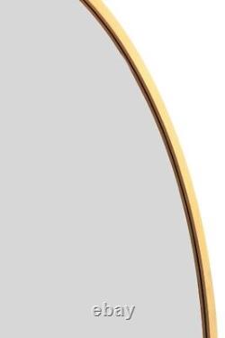 MirrorOutlet Large Gold Metal Frame Oval Wall Mirror 71x 39 (180 x 100cm)