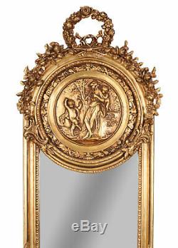 Mirror Baroque Mirror Gold Hanging Wall Mirror 177cm Dressing Mirror Antique