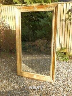 Mirror, Large wall or free standing, Gilded frame, antique, Victorian