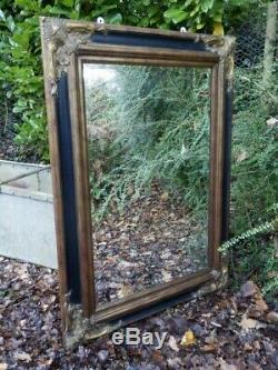 Mirror, large, wall mounted, ornate, bevelled edge, Regency style