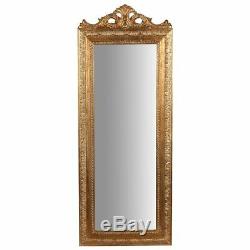 Mirror mirror frame baroque gold leaf resin wall 35 x 90 cm