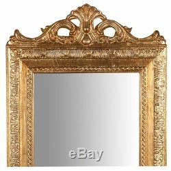Mirror mirror frame baroque leaf gold resin wall 35 x 90 cm
