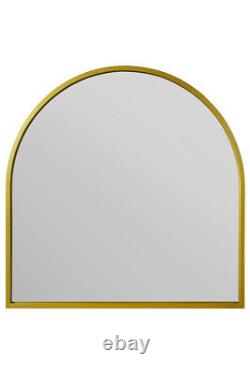 Mirroroutlet Large Gold Framed Arched Leaner/Wall Mirror 39 X 39 100x100cm