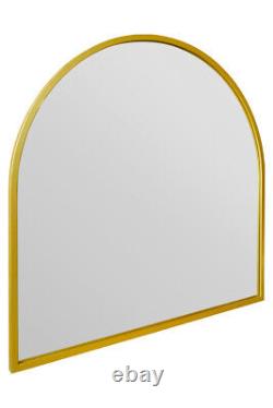 Mirroroutlet Large Gold Framed Arched Leaner/Wall Mirror 39 X 39 100x100cm