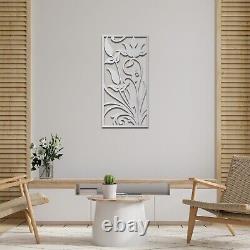 Modern Framed Wooden Floral Wall Art Sleek Botanical Decor for Any room