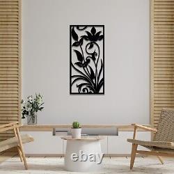 Modern Framed Wooden Floral Wall Art Sleek Botanical Decor for Any room