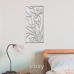 Modern Framed Wooden Floral Wall Art Sleek Botanical Decor for Any room