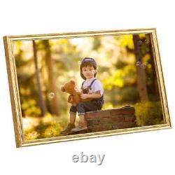 Modern Photo Frames Collage 5 pcs for Wall or Table Gold 59.4x84cm MDF