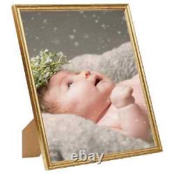 Modern Photo Frames Collage 5 pcs for Wall or Table Gold 70x90 cm MDF