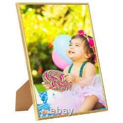 Modern Photo Frames Collage 5pcs for Wall or Table Gold 70x90 cm MDF
