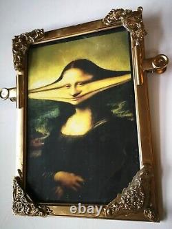Mona Lisa Gioconda monna lisa wall art framed photo frame ironic humor painting