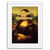 Mona Lisa Gold Paint graffiti wall street art print