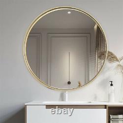 Multi Shapes Mirror Wall Hung Vanity Mirror Simple Metal Frame Various Sizes UK