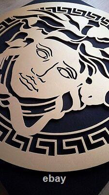 NEW VERSACE GOLD fabrics solid frame wall acoustic panel decoration studio home
