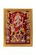 Nav Durga Silver Zari Art Photo In Golden Frame Big (14 X 18 Inch)
