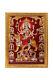 Nav Durga Silver Zari Art Work Photo In Golden Frame Big (14 X 18 Inch)