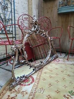 New ANTLER Gold Gilt French Louis Vintage Antique Ornate OVERMANTEL Wall Mirror