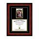 New Diploma Frame with Tassel and Double Matting School Colors UV Asst. Moldings