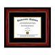 New Single Diploma Frame with Double Matting in asst. Moldings School Colors UV