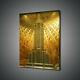 New York Golden Hall Of Empire State Photo Canvas Print Wall Art Picture