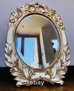 One Of Gold Leaf Framed Wall Mirror Vintage/Retro