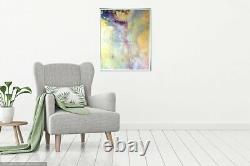 Original painting Sunny Day Fluid art Abstraction Gold Large Wall contemporary