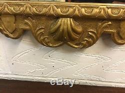 Ornate Gold Vintage Wall Mirror with Wooden Frame 120cm x 63cm