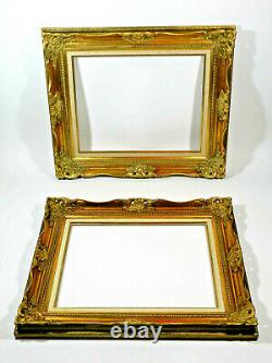 Ornate Wood Gold Picture Frame 16x20 Pair