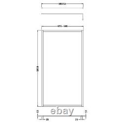 Outer Framed 1000mm Brushed Brass Shower Wetroom Screen 8mm Glass Bathroom Gold