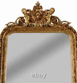Palace Mirror Gold 185cm Glamour Mirror Angel Wall Mirror Hanging Antique Deco